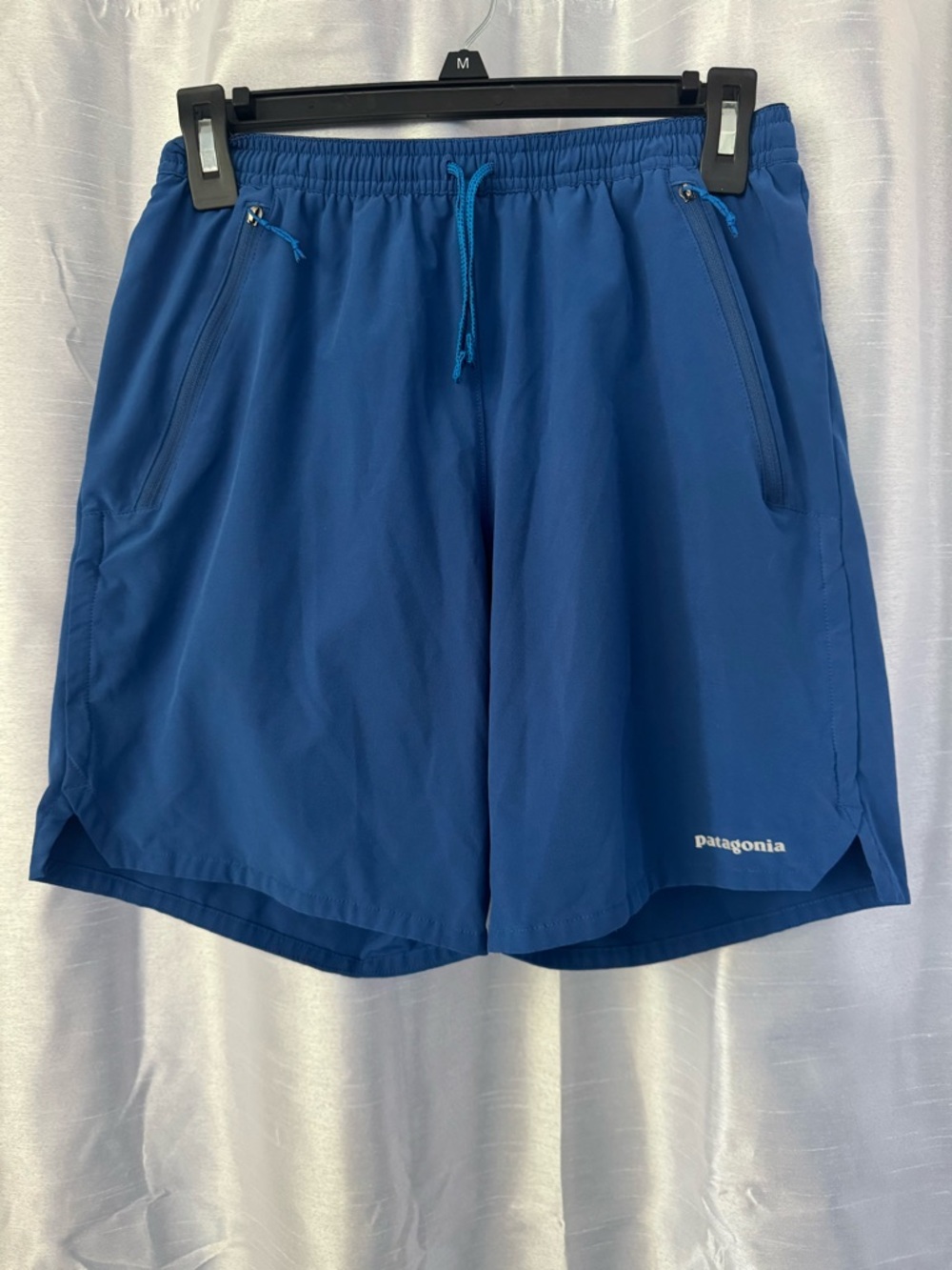 Patagonia Men's Deep Blue Athletic Shorts with Drawstring